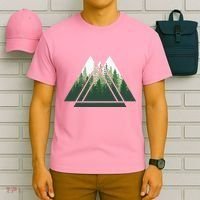 Forest Nature Triangle Minimalism T-Shirt thumb 6