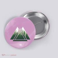 Forest Nature Triangle Minimalism Button thumb 0