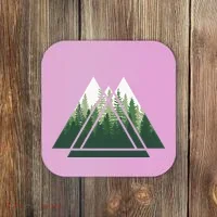 Forest Nature Triangle Minimalism Coaster thumb 0
