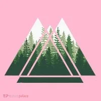 Forest Nature Triangle Minimalism Coaster thumb 2