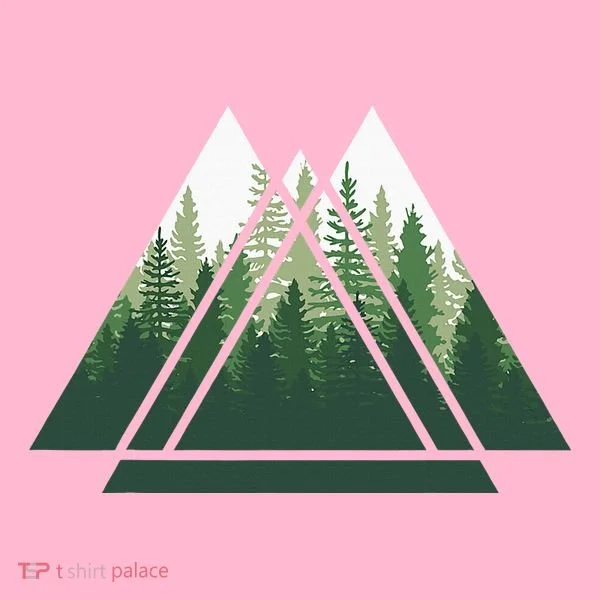 Forest Nature Triangle Minimalism Coaster