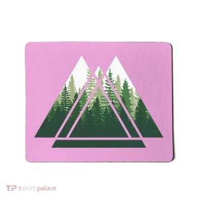 Forest Nature Triangle Minimalism Mousepad