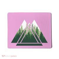 Forest Nature Triangle Minimalism Mousepad thumb 0