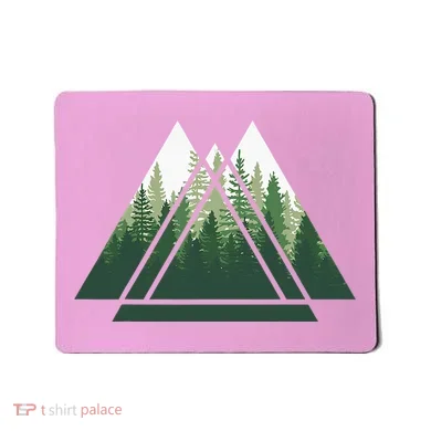 Forest Nature Triangle Minimalism Mousepad