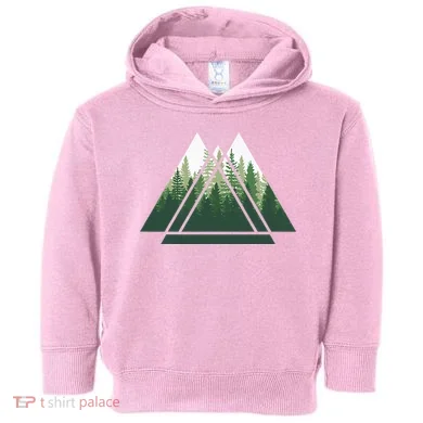 Forest Nature Triangle Minimalism Toddler Hoodie