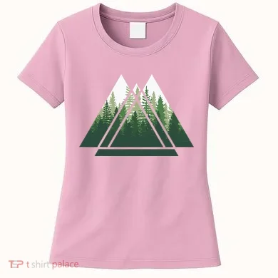 Forest Nature Triangle Minimalism Women's T-Shirt