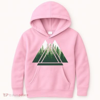 Forest Nature Triangle Minimalism Kids Hoodie