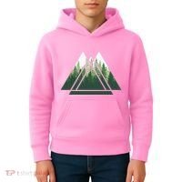 Forest Nature Triangle Minimalism Kids Hoodie thumb 4