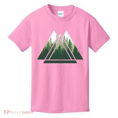 Forest Nature Triangle Minimalism Kids T-Shirt