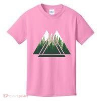 Forest Nature Triangle Minimalism Kids T-Shirt thumb 0