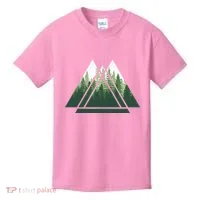 Forest Nature Triangle Minimalism Kids T-Shirt thumb 0