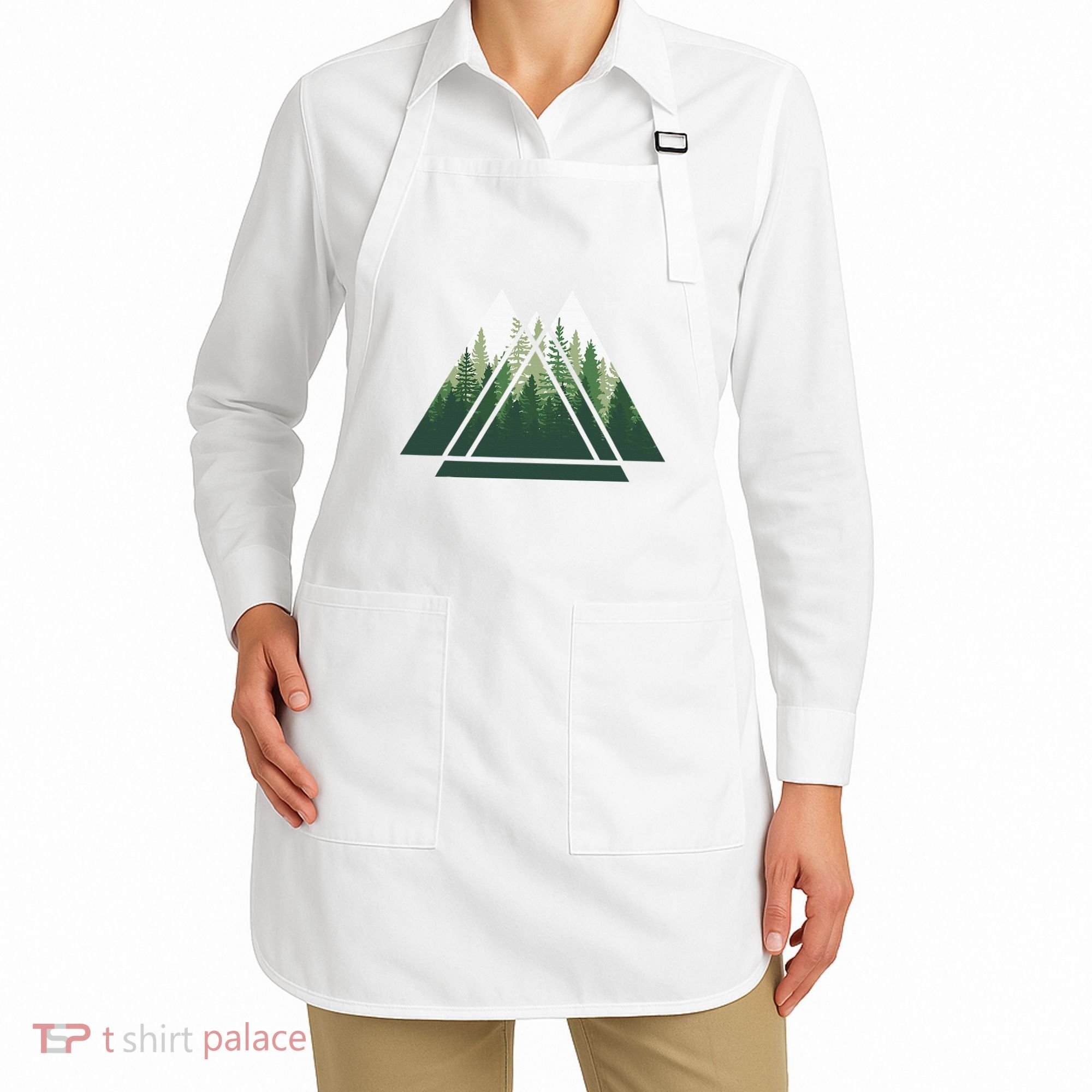 Forest Nature Triangle Minimalism Apron
