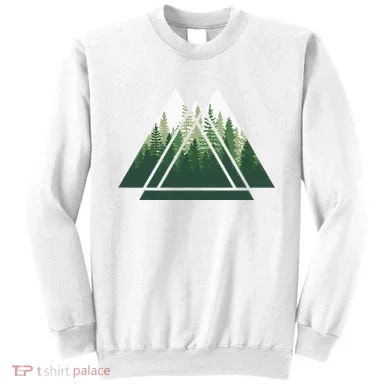 Forest Nature Triangle Minimalism Sweatshirt
