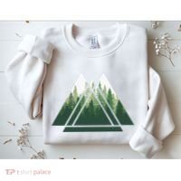 Forest Nature Triangle Minimalism Sweatshirt thumb 2