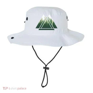 Forest Nature Triangle Minimalism Bucket Hat