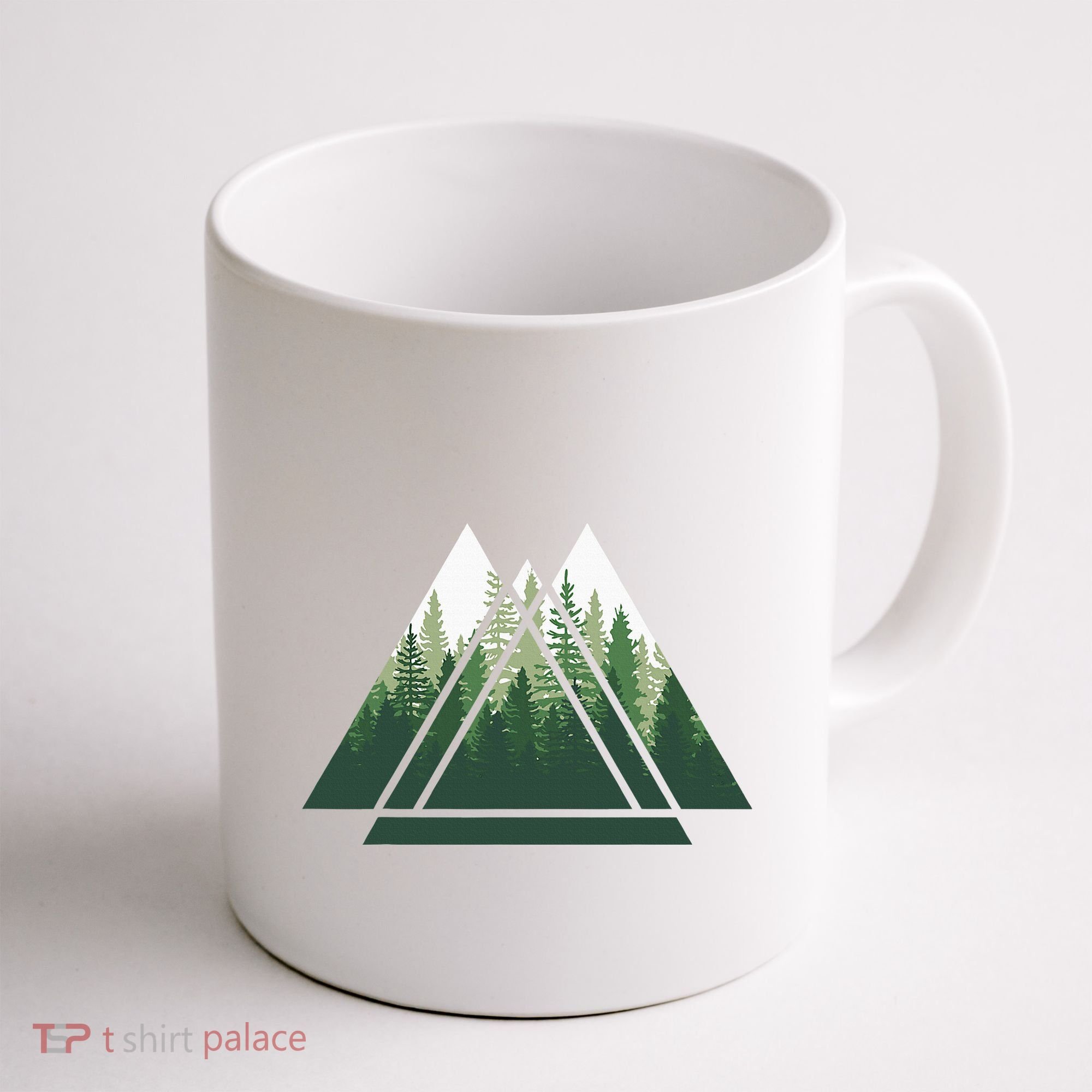 Forest Nature Triangle Minimalism Coffee Mug
