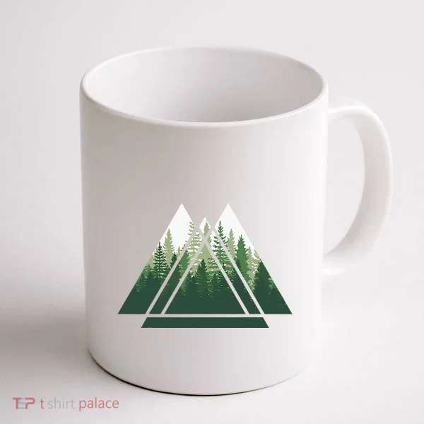 Forest Nature Triangle Minimalism Coffee Mug