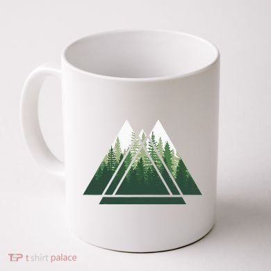 Forest Nature Triangle Minimalism Coffee Mug