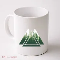 Forest Nature Triangle Minimalism Coffee Mug thumb 0
