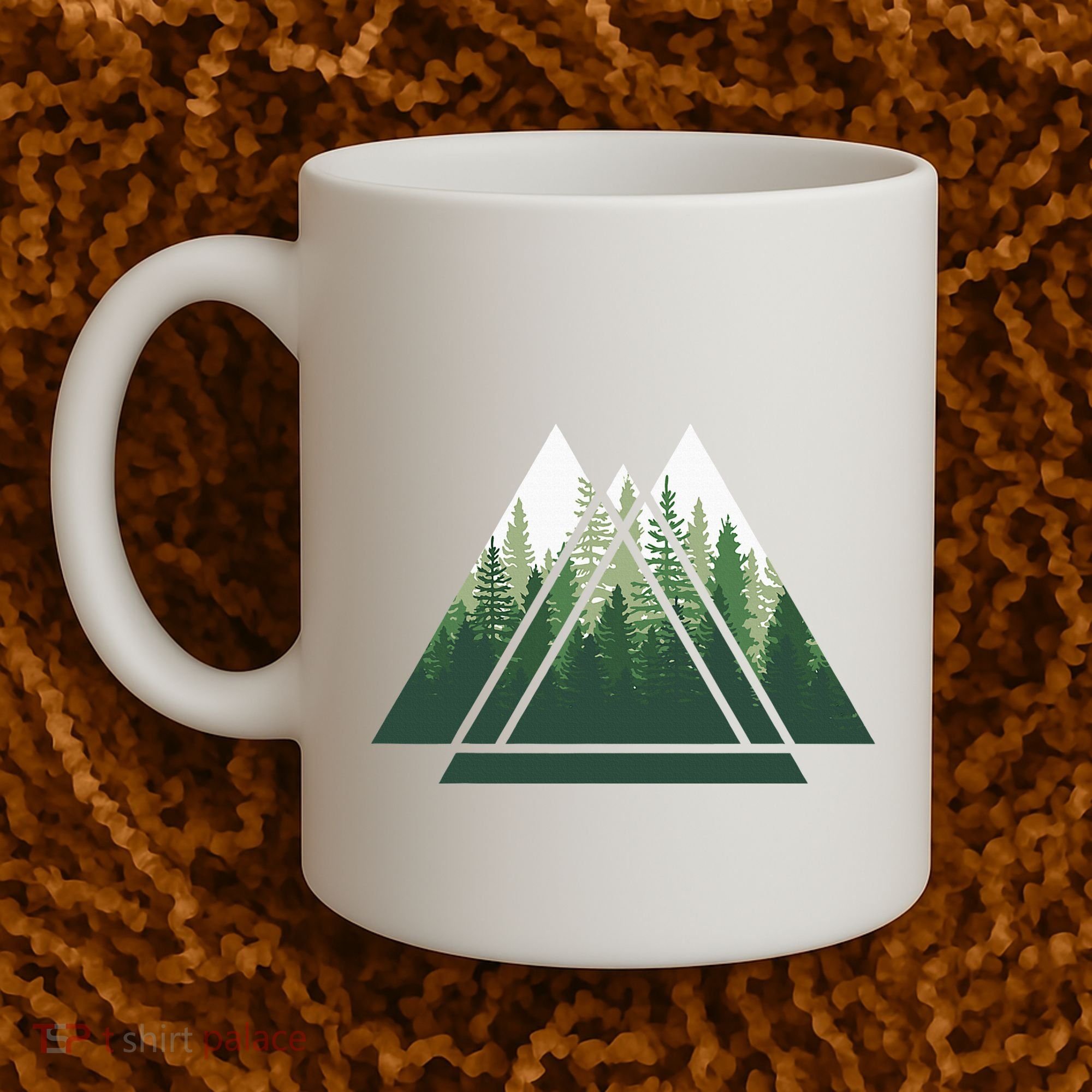 Forest Nature Triangle Minimalism Coffee Mug