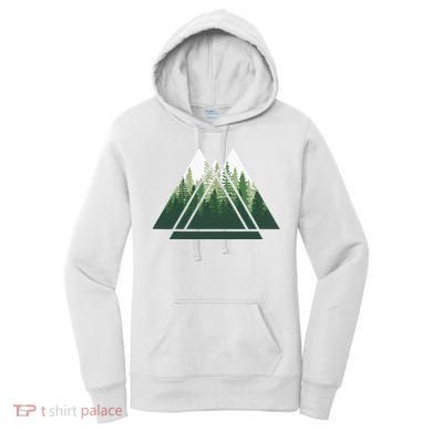 Forest Nature Triangle Minimalism Women's Hoodie
