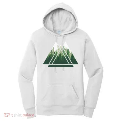 Forest Nature Triangle Minimalism Women's Hoodie