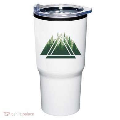 Forest Nature Triangle Minimalism Tumbler