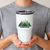 Forest Nature Triangle Minimalism Tumbler thumb 2