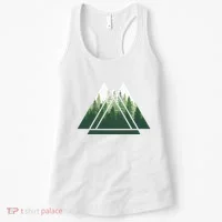 Forest Nature Triangle Minimalism Women's Tank Top thumb 0