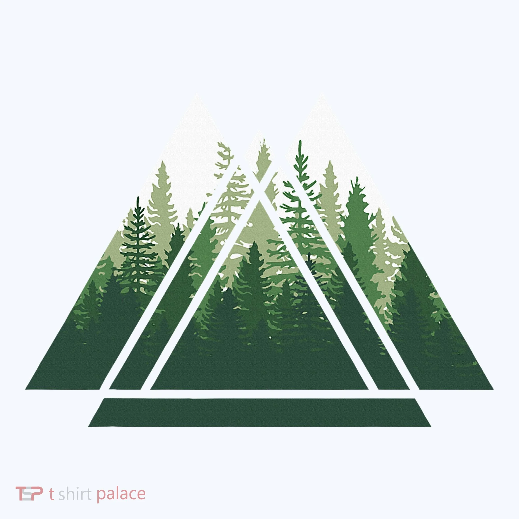 Forest Nature Triangle Minimalism Women's Tank Top