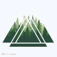 Forest Nature Triangle Minimalism Tank Top thumb 6