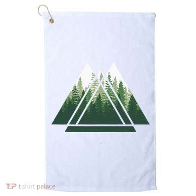 Forest Nature Triangle Minimalism Golf Towel