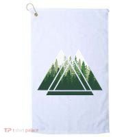 Forest Nature Triangle Minimalism Golf Towel thumb 0