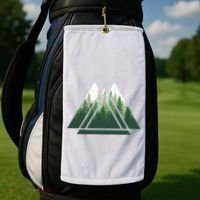 Forest Nature Triangle Minimalism Golf Towel thumb 2