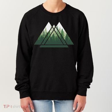 Forest Nature Triangle Minimalism Women's Sweatshirt