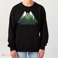 Forest Nature Triangle Minimalism Women's Sweatshirt thumb 0