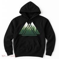 Forest Nature Triangle Minimalism Hoodie thumb 0