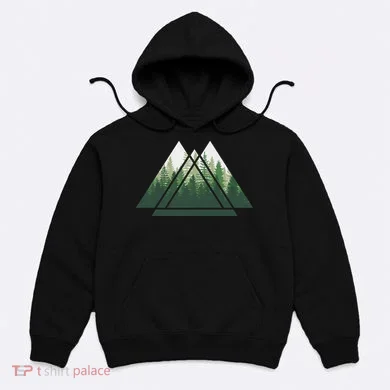 Forest Nature Triangle Minimalism Hoodie