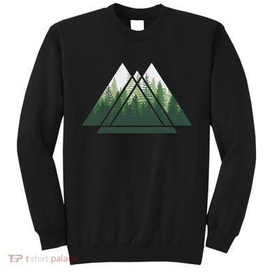 Forest Nature Triangle Minimalism Sweatshirt