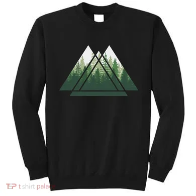 Forest Nature Triangle Minimalism Sweatshirt
