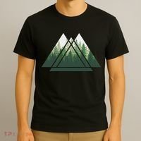 Forest Nature Triangle Minimalism T-Shirt thumb 3