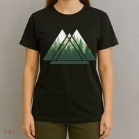 Forest Nature Triangle Minimalism T-Shirt thumb 4