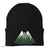 Forest Nature Triangle Minimalism Beanie thumb 0
