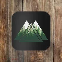Forest Nature Triangle Minimalism Coaster thumb 0