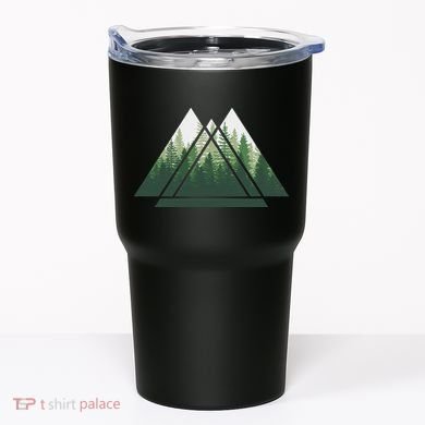 Forest Nature Triangle Minimalism Tumbler
