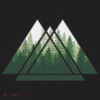 Forest Nature Triangle Minimalism Tumbler thumb 3