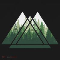 Forest Nature Triangle Minimalism Mousepad thumb 1