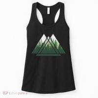 Forest Nature Triangle Minimalism Women's Tank Top thumb 0