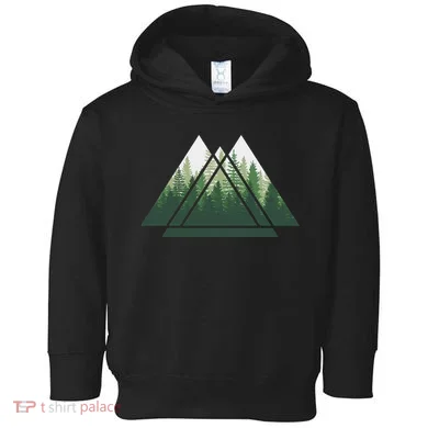 Forest Nature Triangle Minimalism Toddler Hoodie
