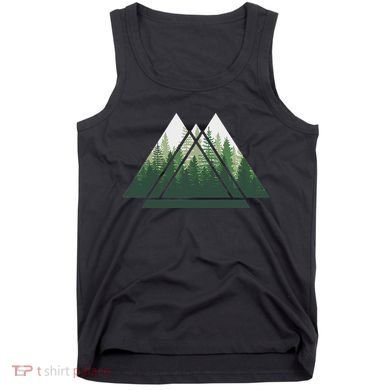 Forest Nature Triangle Minimalism Tank Top